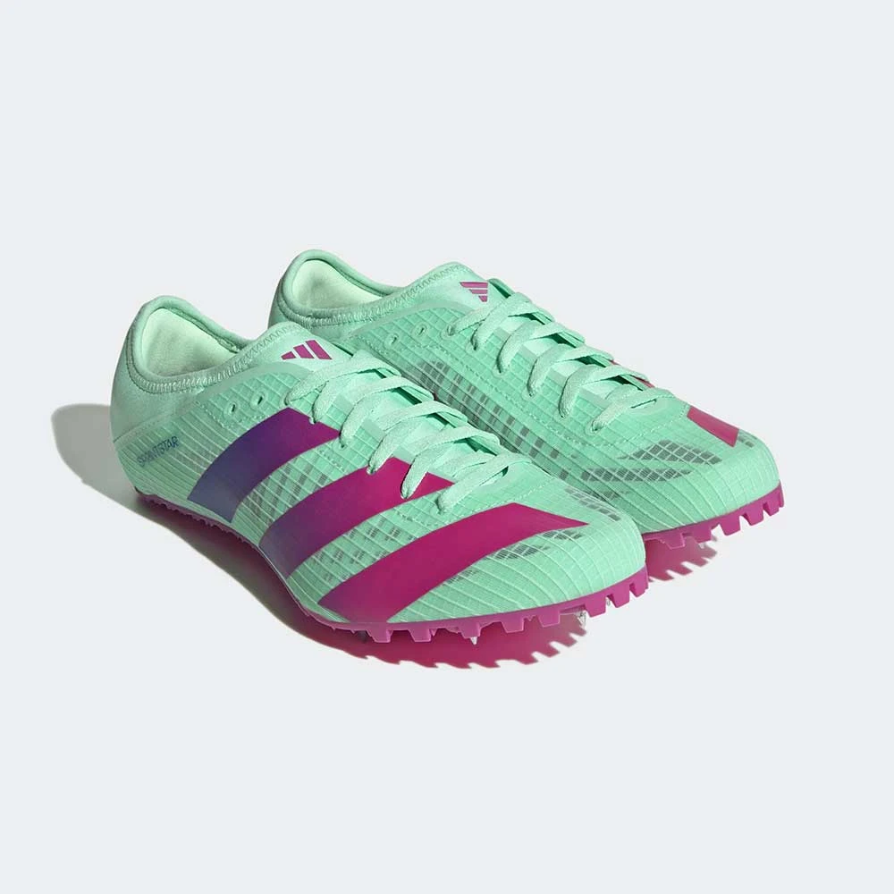 ADIDAS Men's Sprintstar Track Spike -Pulse Mint / Lucid Blue / Lucid Fuchsia - Regular (D) - Image 2