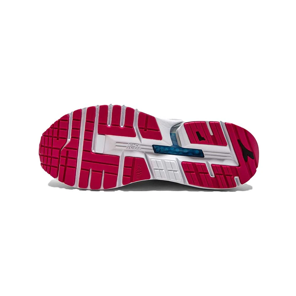 Diadora Women's Mythos Blushield Vigore 2 Running Shoe - Silver Dd/Blk/Rubine Red - Regular (B) - Image 4