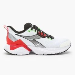 Diadora Men's Vigore 2 Running Shoe - White/Black/Firey Red - Regular (D)