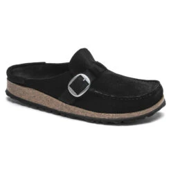 Birkenstock Women's Buckley Suede - Black- Medium/Narrow