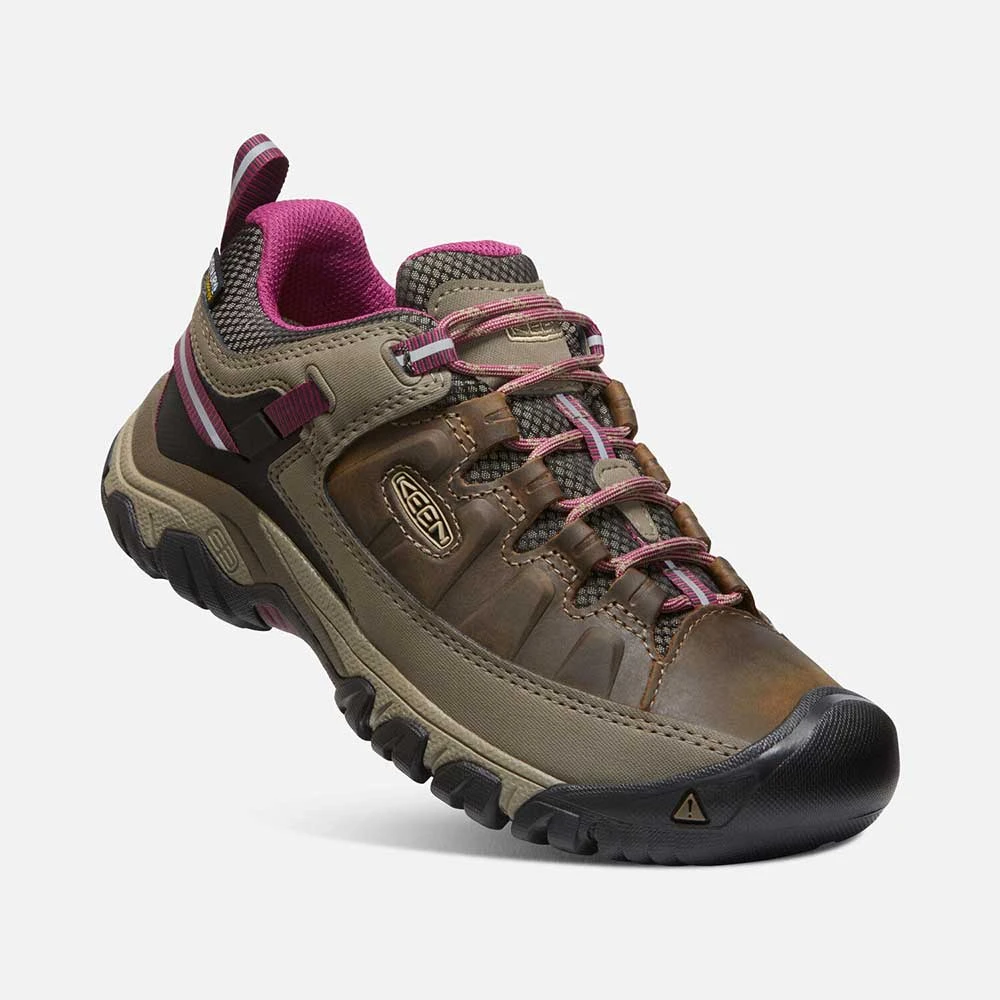 Keen Women's Targhee III Waterproof Hiking Shoe - Weiss/Boysenberry- Regular (B) - Image 2