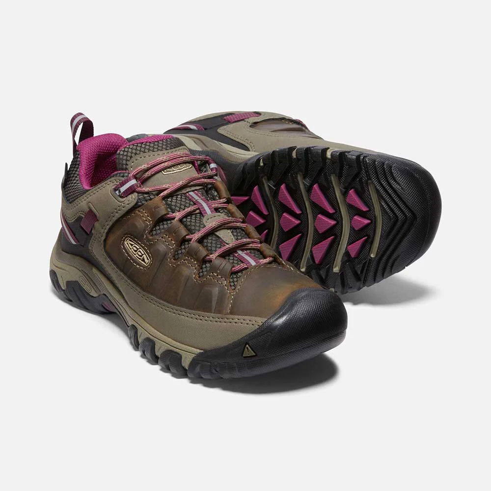 Keen Women's Targhee III Waterproof Hiking Shoe - Weiss/Boysenberry- Regular (B) - Image 5