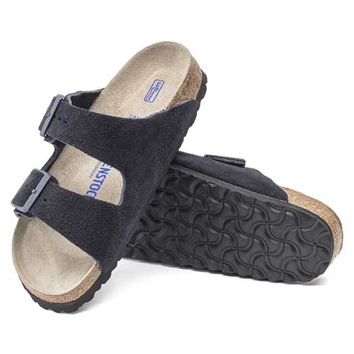 Birkenstock Arizona Suede Soft Footbed -Midnight- Medium/Narrow - Image 6