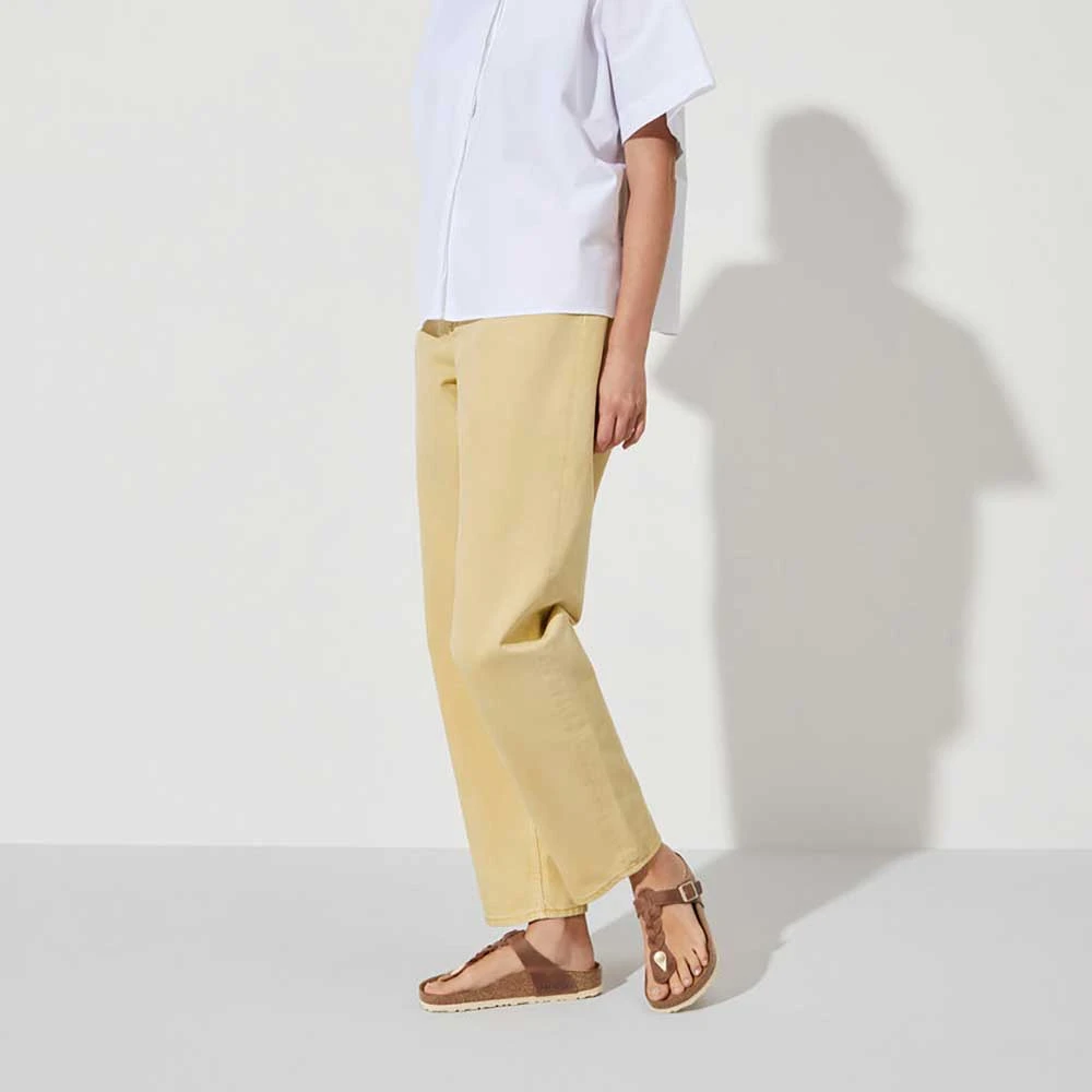 Birkenstock Women's Gizeh Braid Oiled Leather - Cognac- Regular/Wide - Image 7