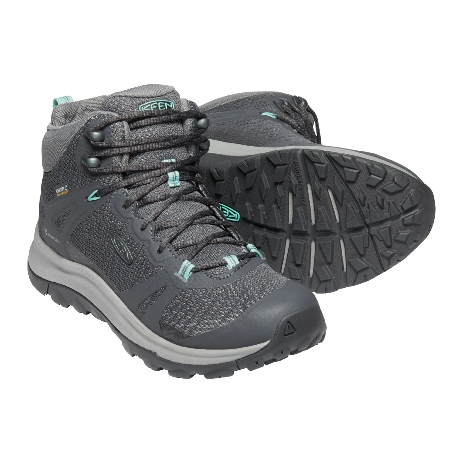 Keen Women's Terradora II Mid Waterproof Hiking Boot - Magnet/Ocean Wave - Regular (B) - Image 5