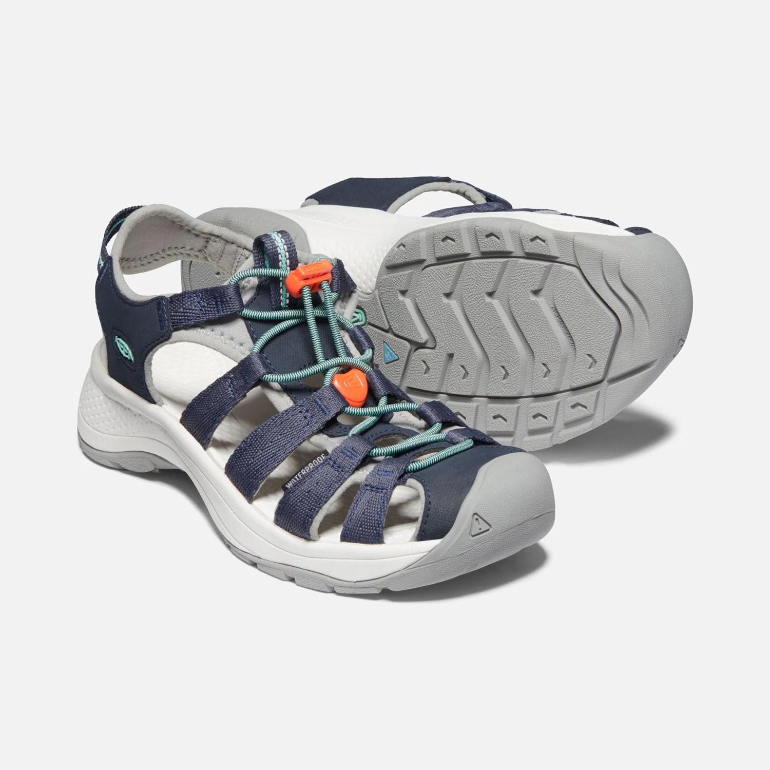 Keen Women's Astoria West Sandal - Navy/Beveled Glass- Regular (B) - Image 5