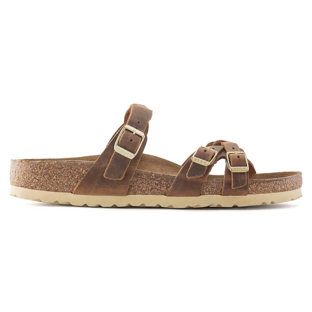 Birkenstock Women's Franca Oiled Leather Sandal - Cognac - Regular/Wide - Image 2