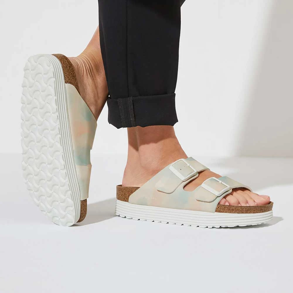 Birkenstock Women's Arizona Platform Sandal- Watercolor Pink- Medium/Narrow - Image 3