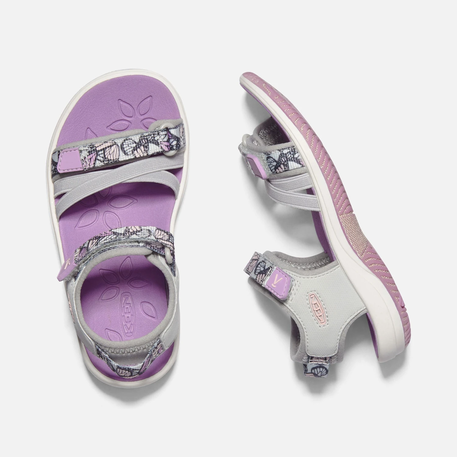 Keen Little Kids' Verano Sandal - Vapor/African Violet - Image 3