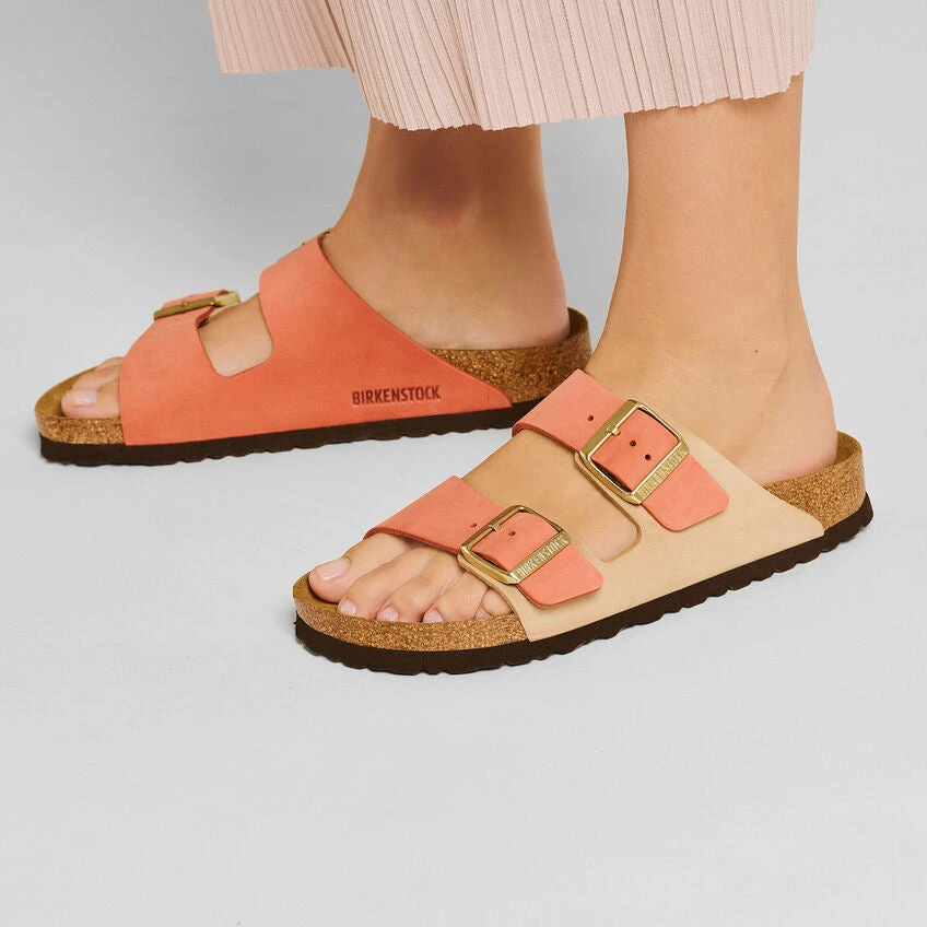 Birkenstock Women's Arizona Nubuck Sandal - Mars/Sandcastle - Regular (B) - Image 6
