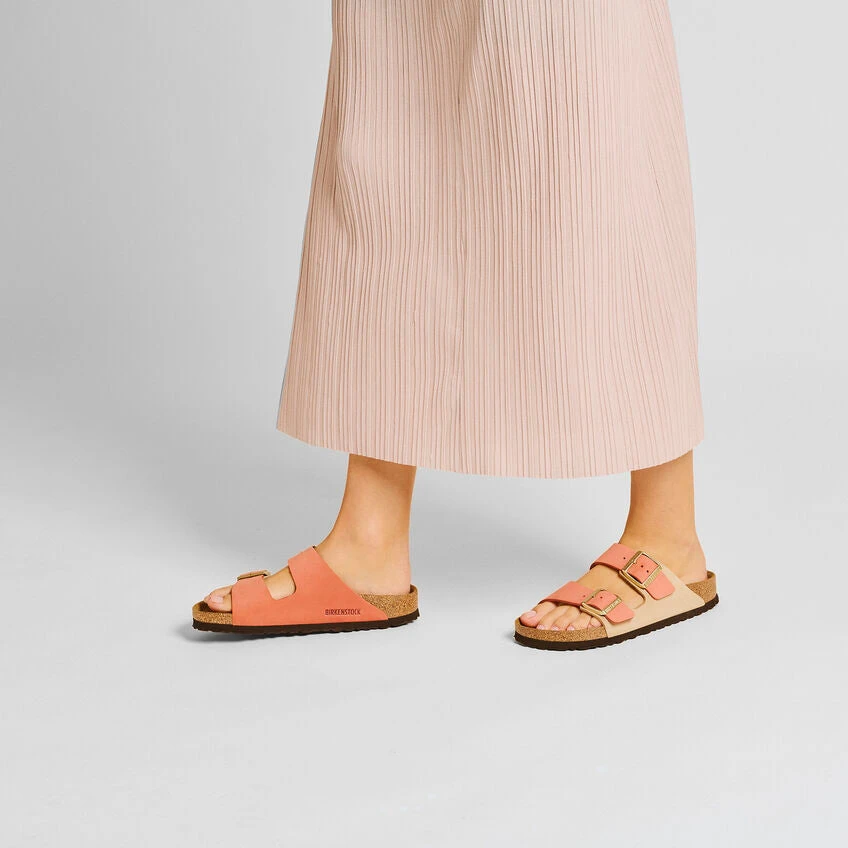 Birkenstock Women's Arizona Nubuck Sandal - Mars/Sandcastle - Regular (B) - Image 7