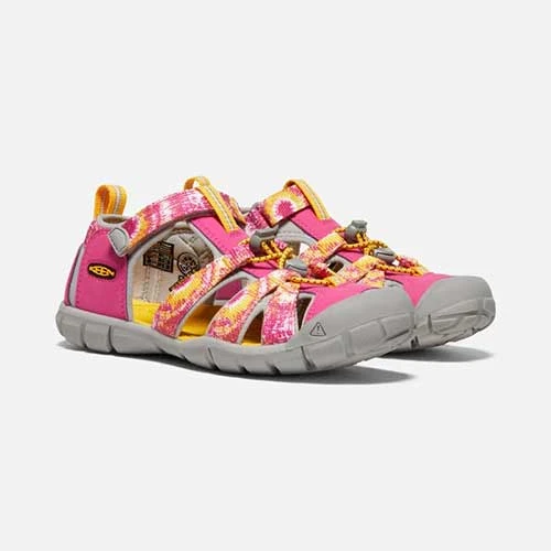 Little Kids' Seacamp II CNX Sandal - Multi/Keen Yellow - Image 3