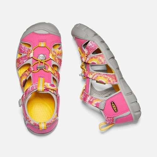 Little Kids' Seacamp II CNX Sandal - Multi/Keen Yellow - Image 4