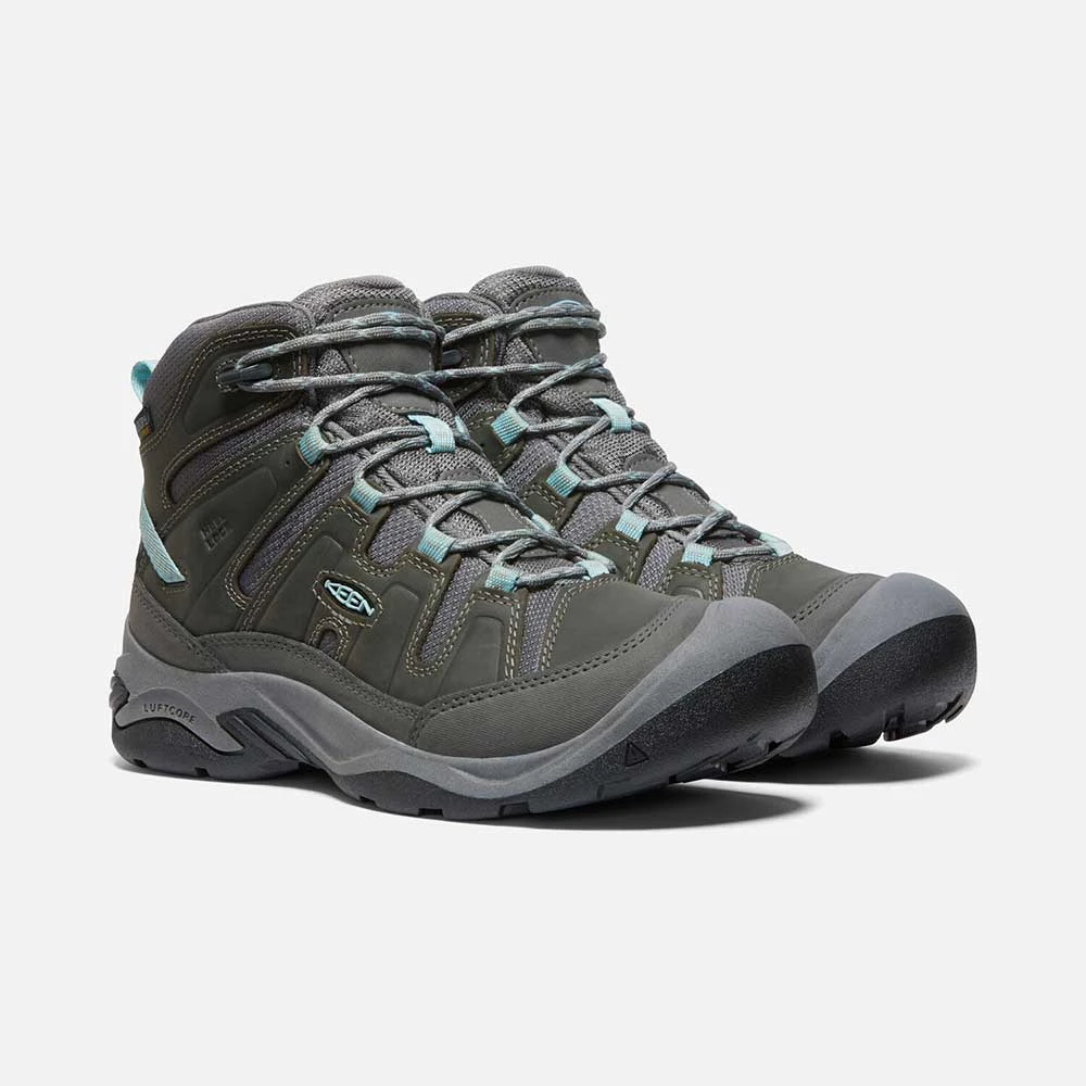 Keen Women's Circadia Mid WP Hiking Boot - Steel Grey/Cloud Blue - Regular (B) - Image 4