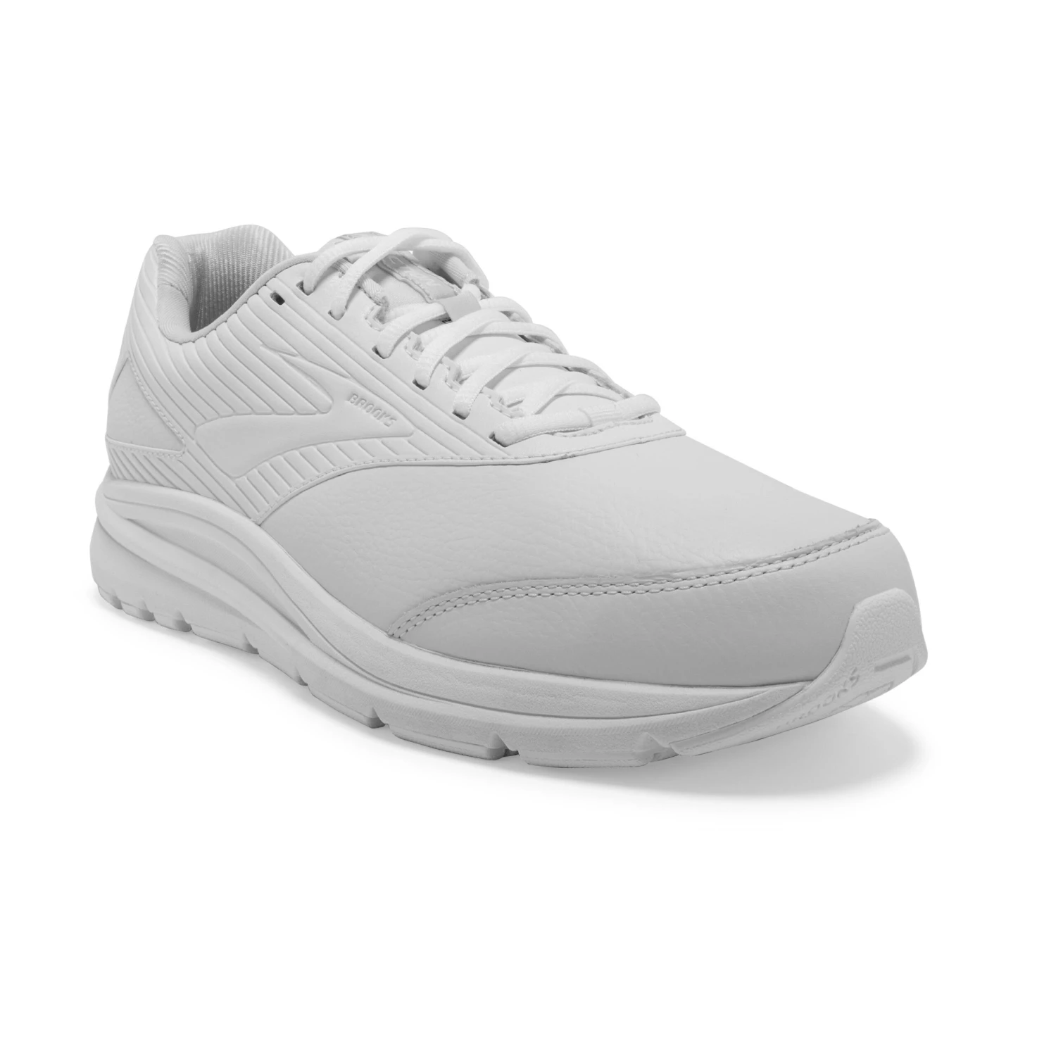 BROOKS Men's Addiction Walker 2 Walking Shoe- White/White-Narrow (B)