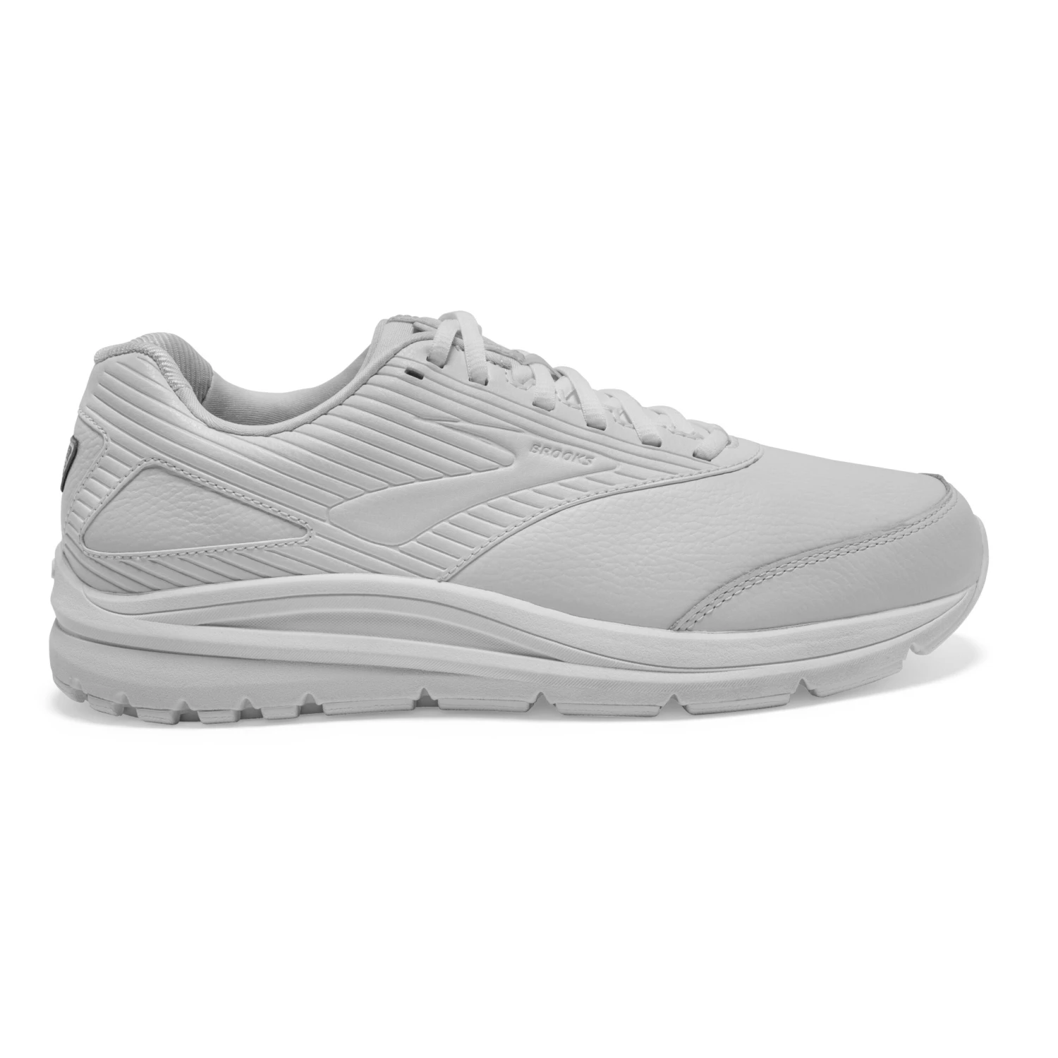 BROOKS Men's Addiction Walker 2 Walking Shoe- White/White-Narrow (B) - Image 2