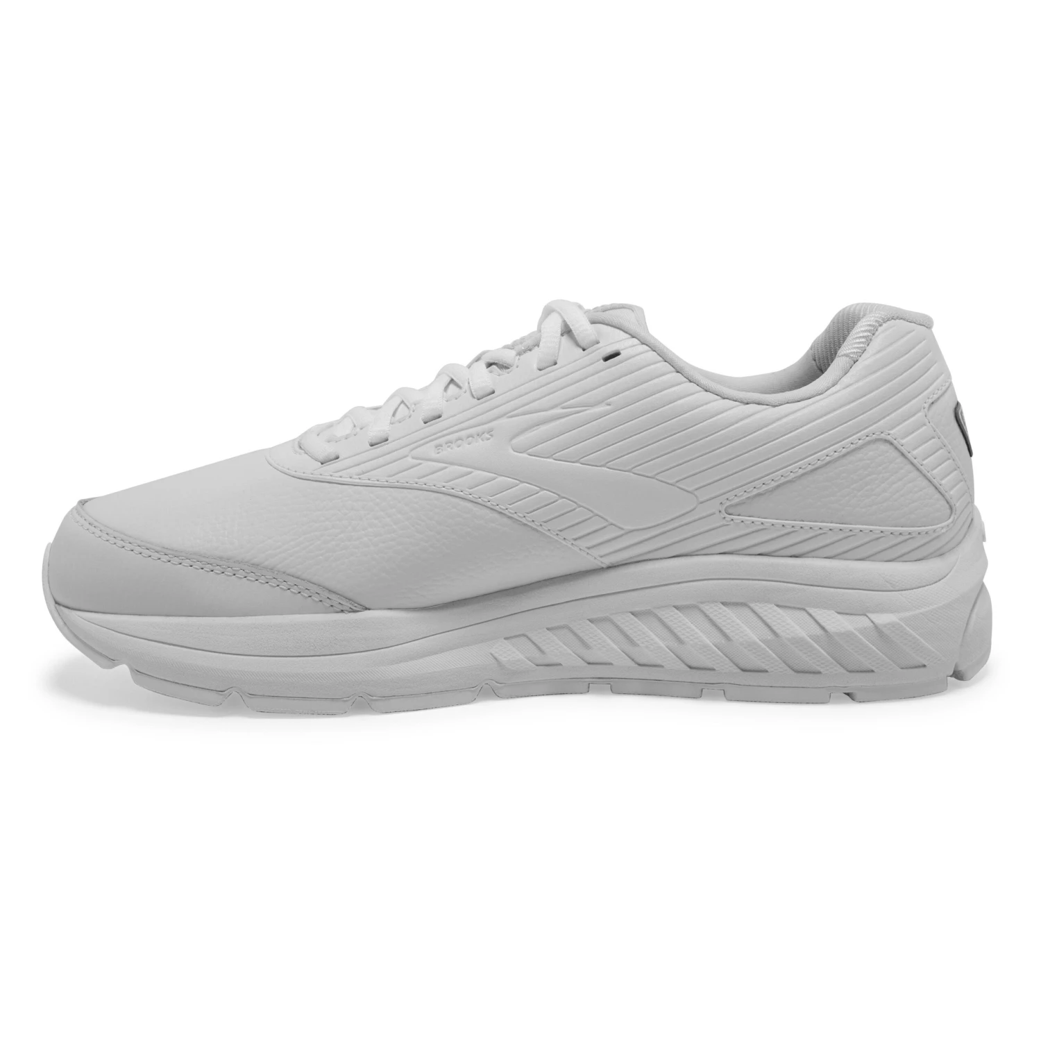 BROOKS Men's Addiction Walker 2 Walking Shoe- White/White-Narrow (B) - Image 3