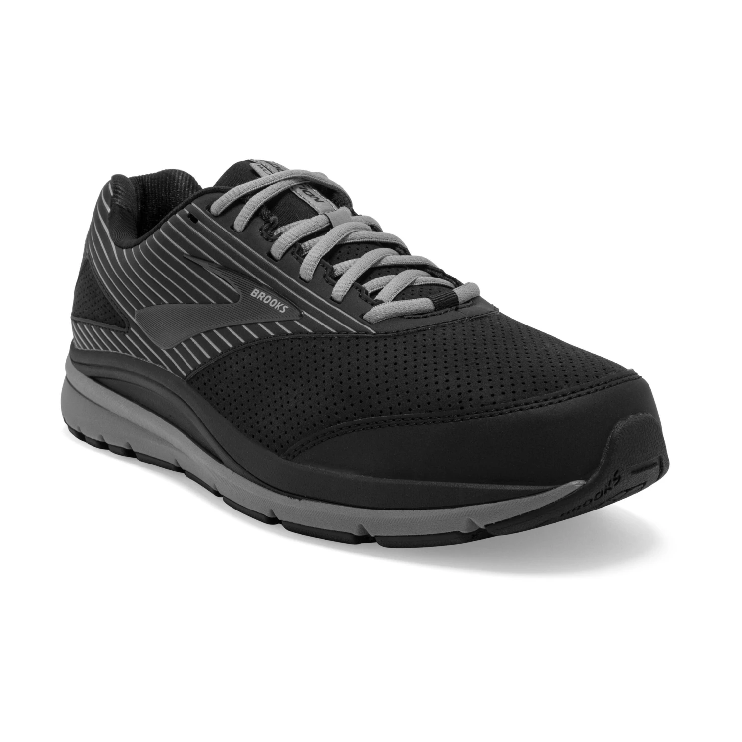 BROOKS Men's Addiction Walker Suede Walking Shoe - Black/Primer/Black - Regular (D) - Image 3