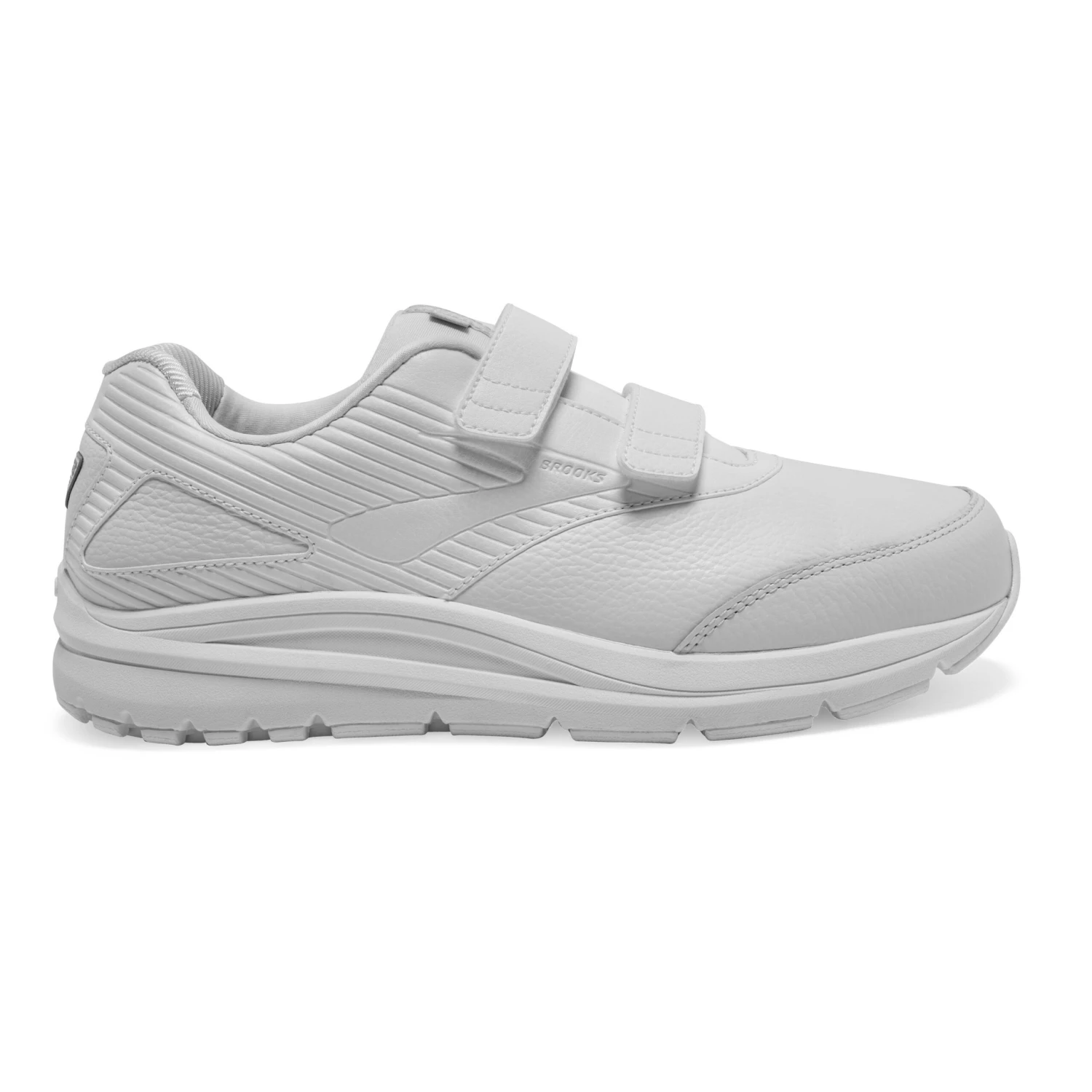 BROOKS Men's Addiction Walker V-Strap 2 Walking Shoes- White/White- Wide (2E) - Image 2