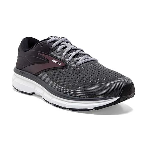 BROOKS Men's Dyad 11 Running Shoe - Blackened Pearl/Alloy/Red - Regular (D) - Image 3