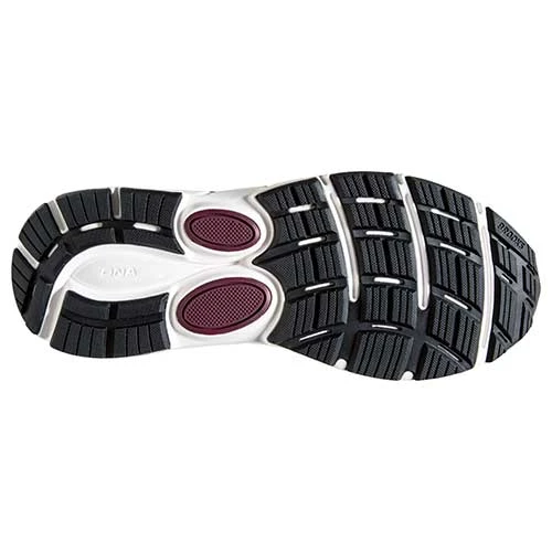 BROOKS Men's Dyad 11 Running Shoe - Blackened Pearl/Alloy/Red - Regular (D) - Image 6