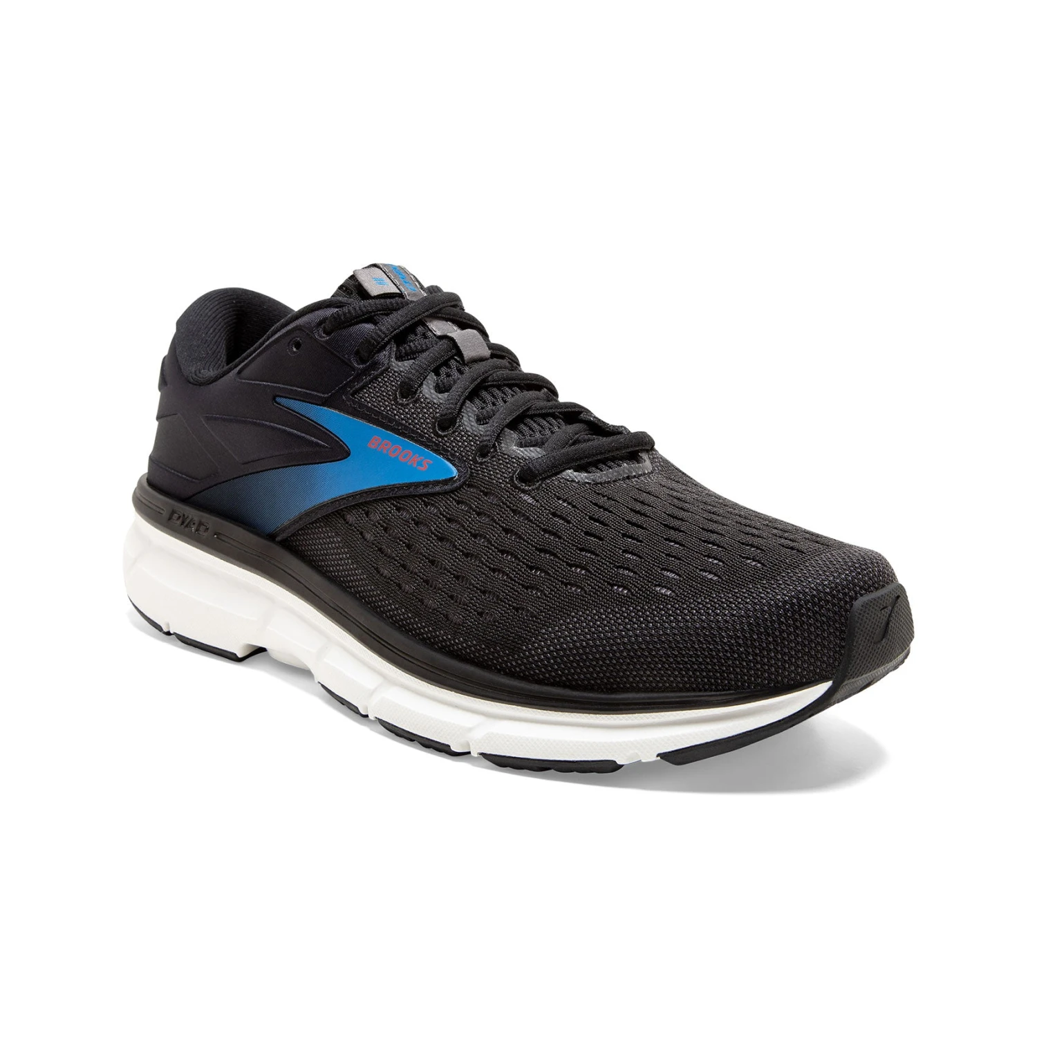 BROOKS Men's Dyad 11 Running Shoe - Black/Ebony/Blue - Wide (2E) - Image 3