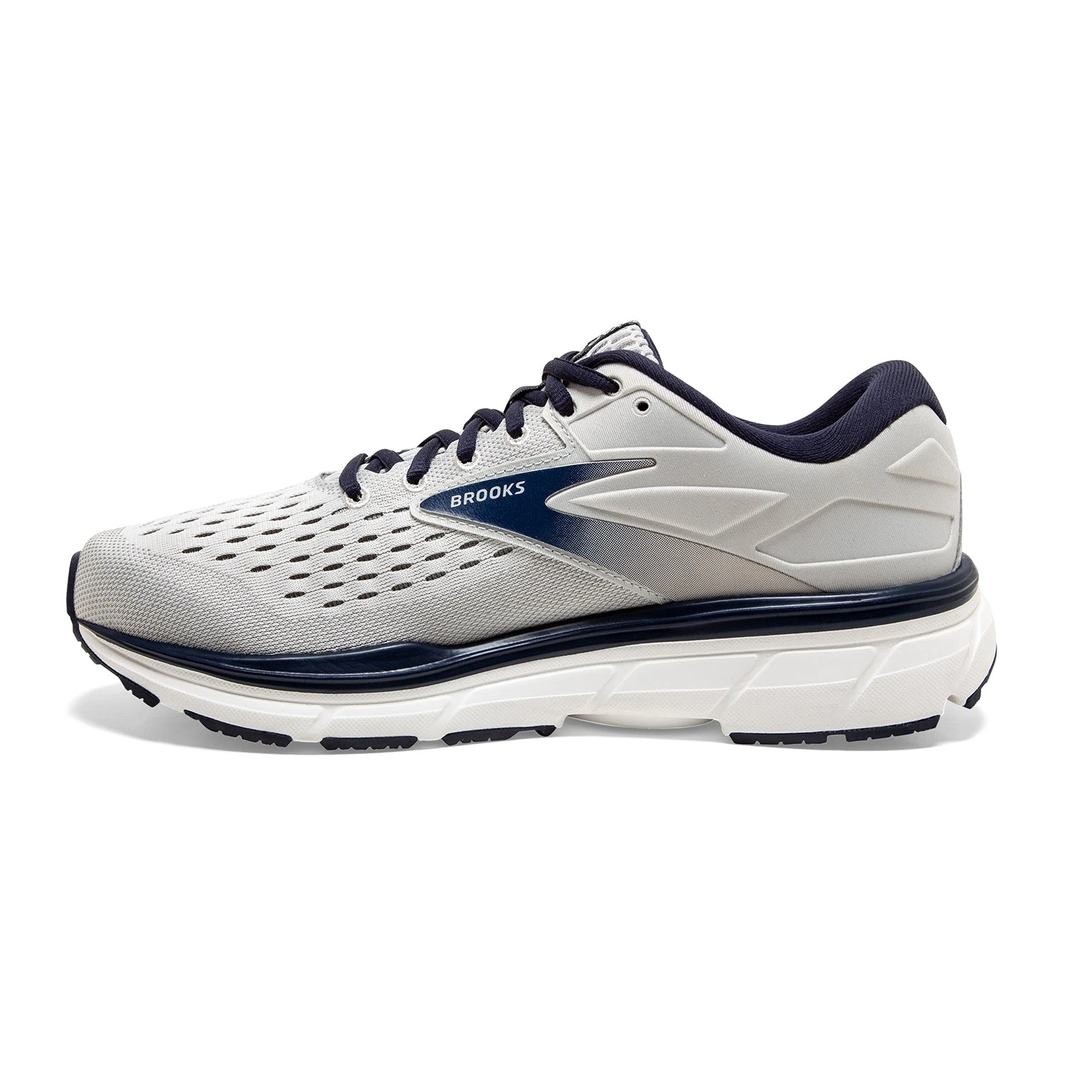BROOKS Men's Dyad 11 Running Shoe - Antarctica/Grey/Peacoat - Regular (D) - Image 3