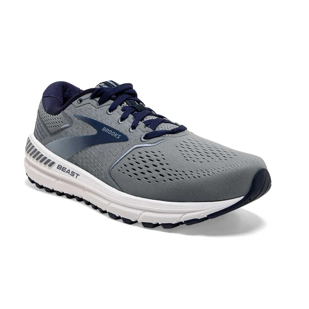 BROOKS Men's Beast 20 Running Shoe- Blue/Grey/Peacoat - Extra Wide (4E) - Image 2