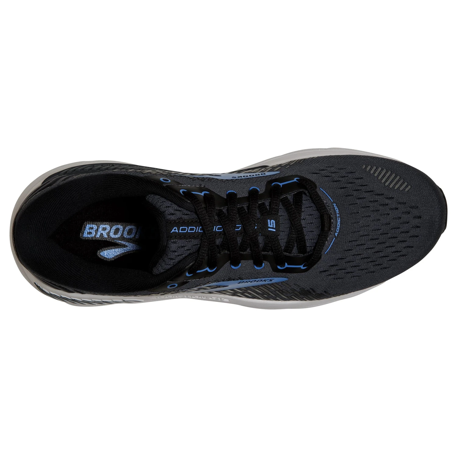 BROOKS Men's Addiction GTS 15 Running Shoe- India Ink/Black/Blue - Extra Wide (4E) - Image 5