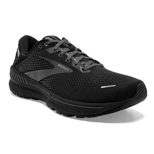 BROOKS Men's Adrenaline GTS 22 Running Shoe - Black/Black/Ebony- Regular (D) - Image 2