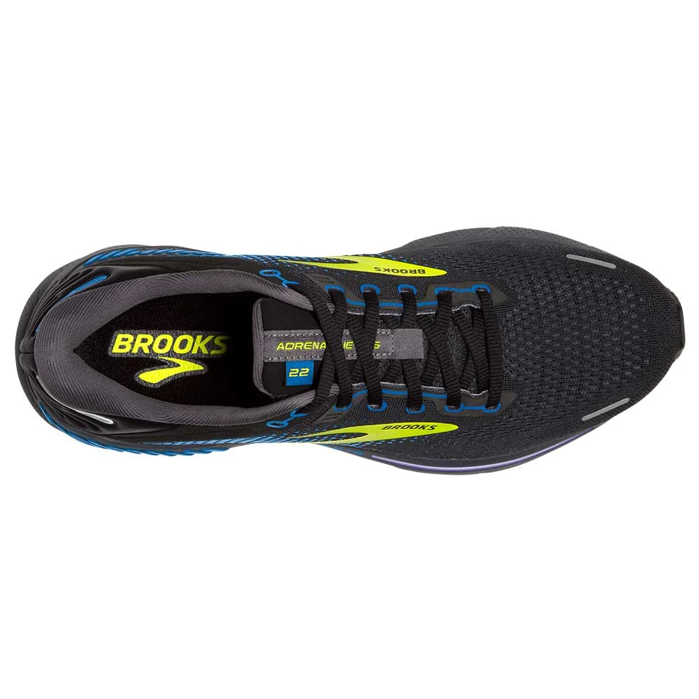 BROOKS Men's Adrenaline GTS 22 Running Shoe- Black/Blue/Nightlife- Regular (D) - Image 3