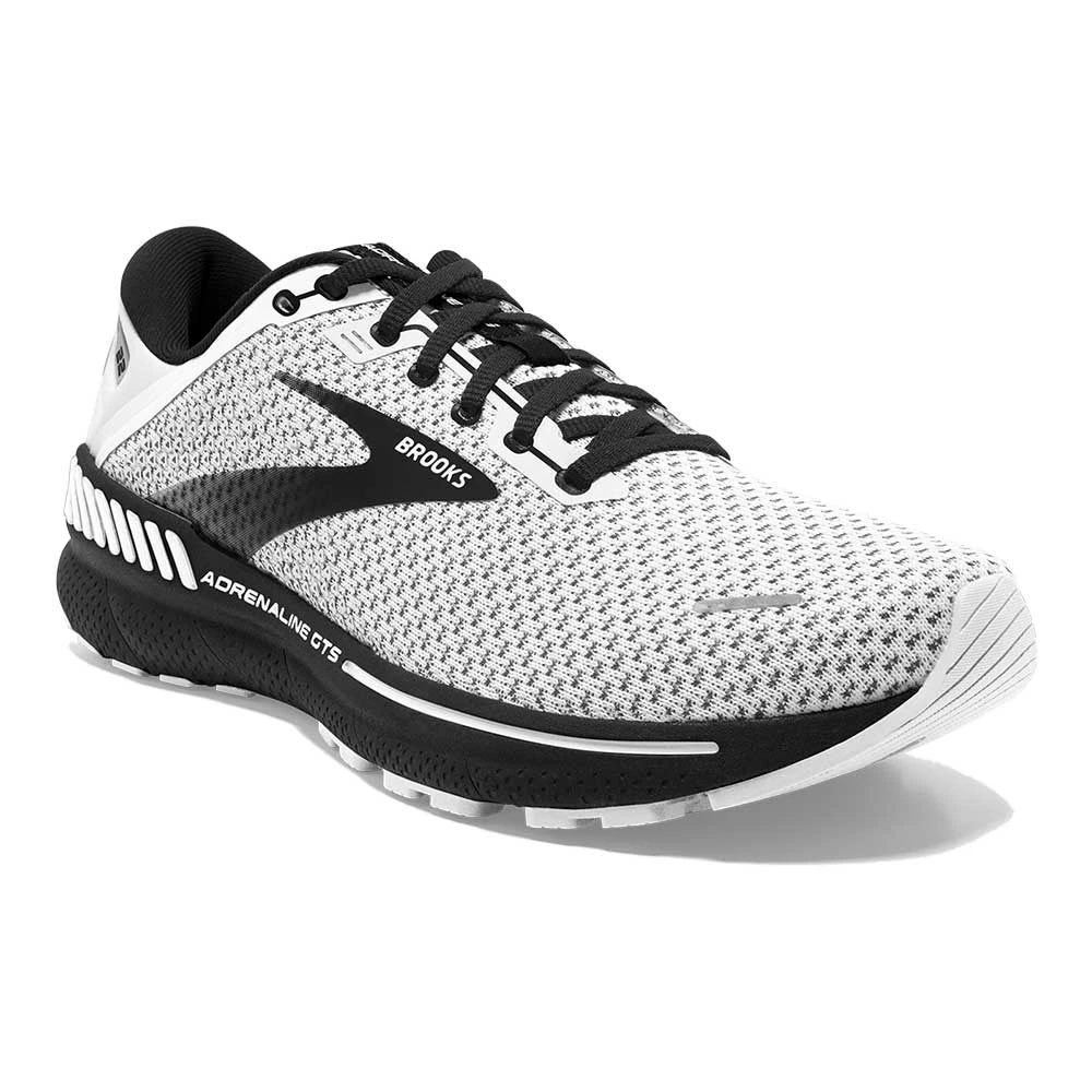 BROOKS Men's GTS 22 Running Shoe - White/Grey/Black - Wide (2E) - Image 2
