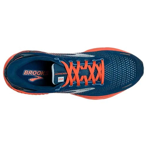 BROOKS Men's Adrenaline GTS 22 Running Shoe - Blue/Light Blue/Orange - Regular (D) - Image 5