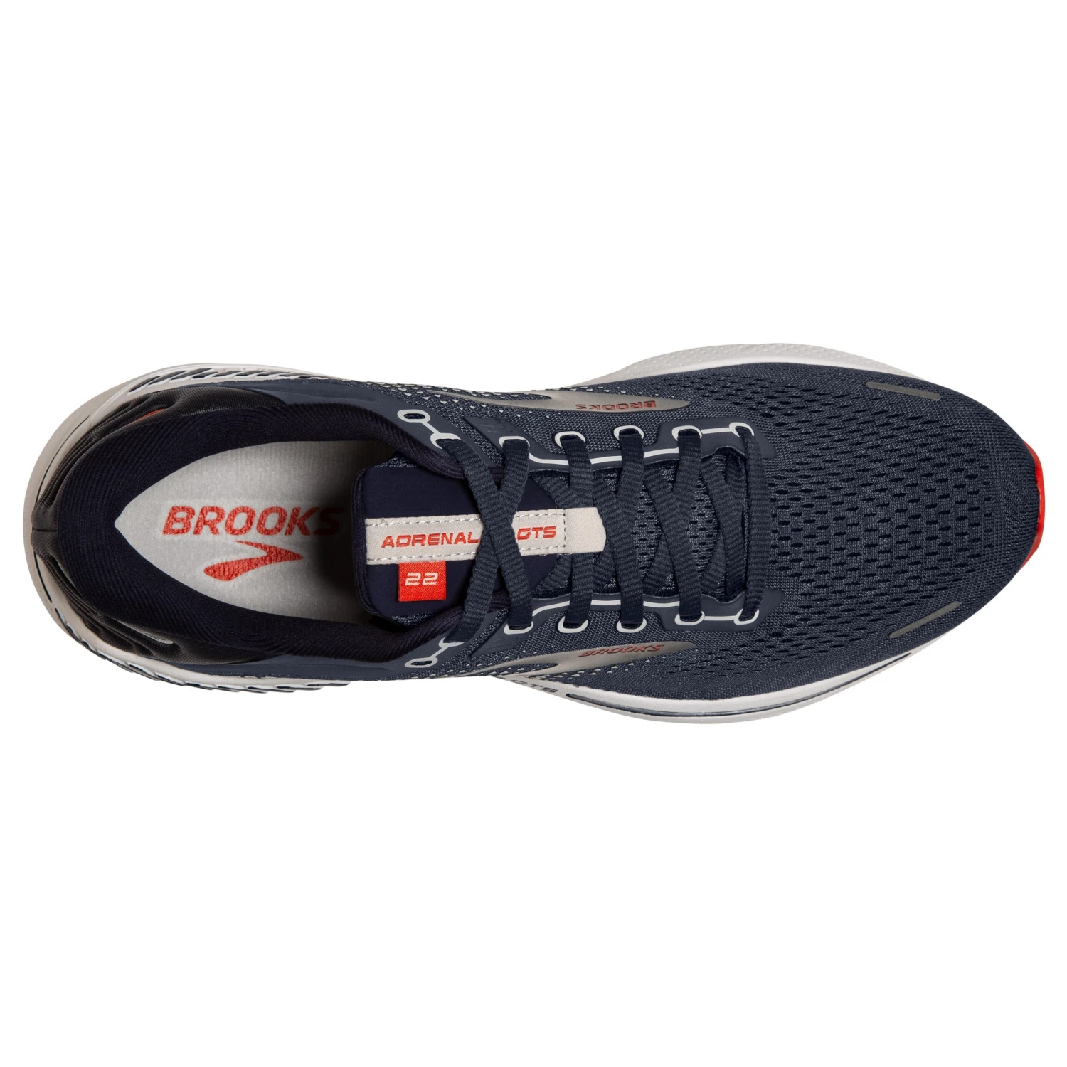 BROOKS Men's Adrenaline GTS 22 Running Shoe - Peacoat/India Ink/Grenadine - Regular (D) - Image 5