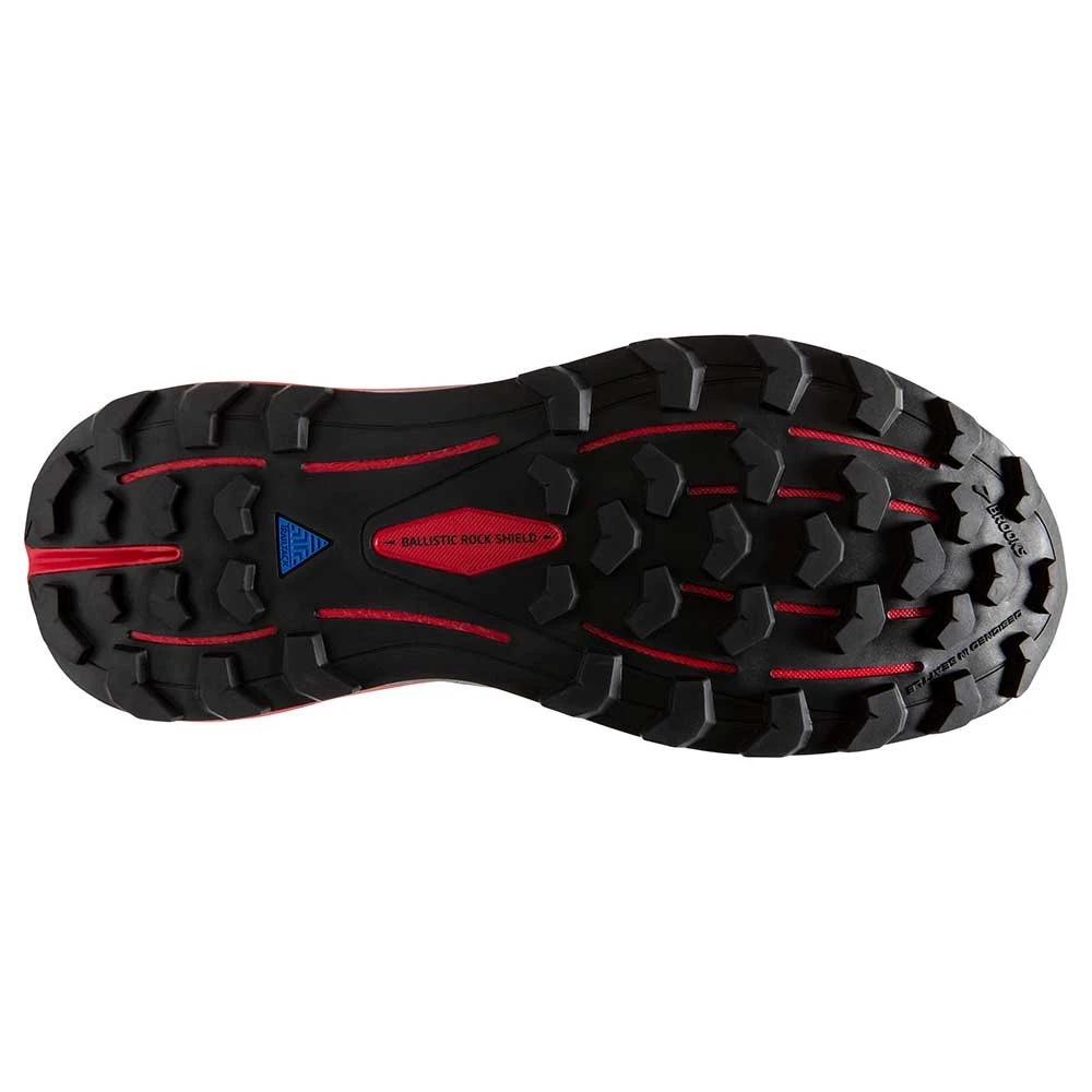 BROOKS Men's Cascadia 16 Trail Running Shoe - Black/Grey/Red - Regular (D) - Image 6