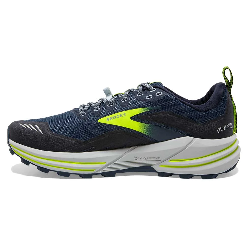 BROOKS Men's Cascadia 16 Trail Running Shoe- Titan/Peacoat/Nightlife- Regular (D) - Image 3