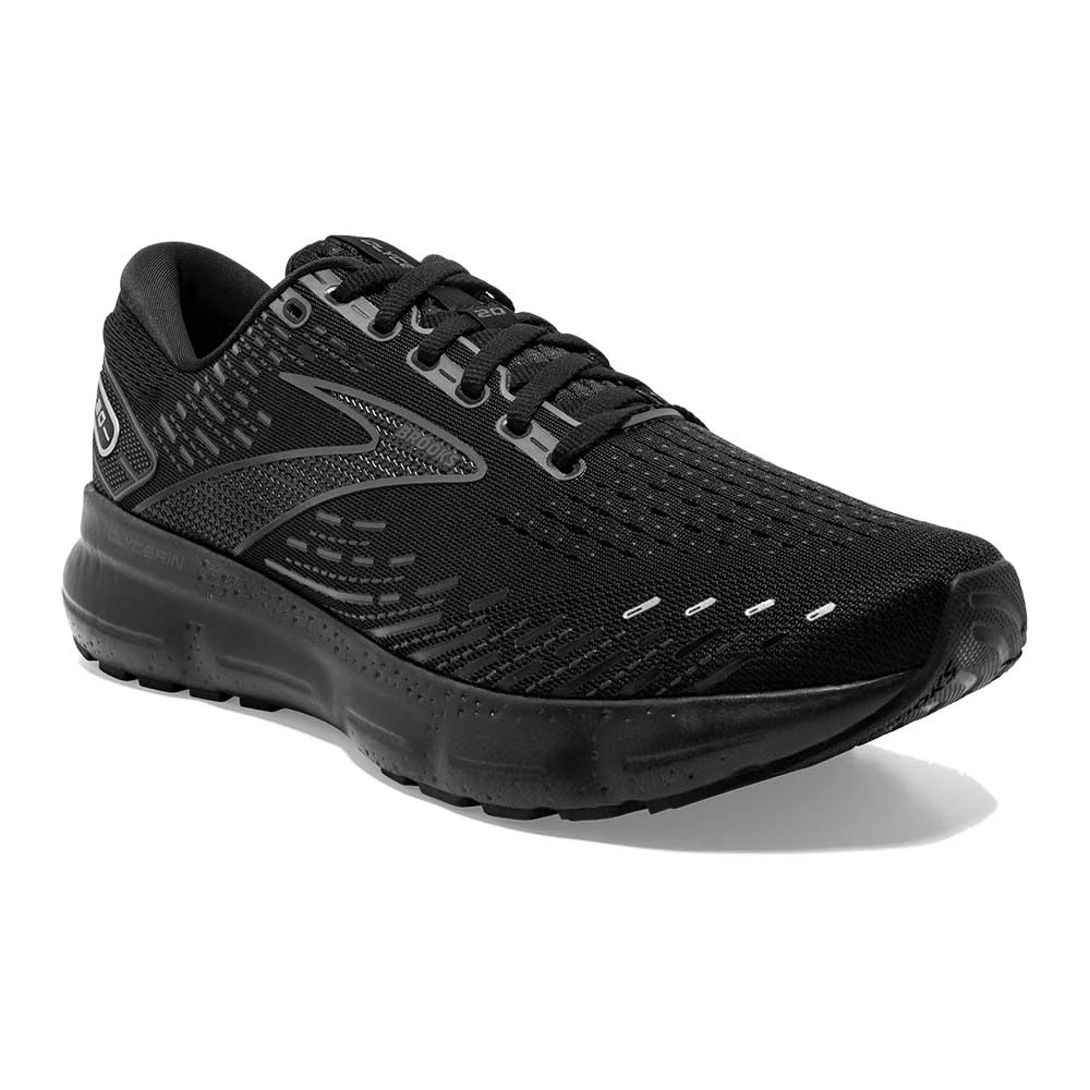 BROOKS Men's Glycerin 20 Running Shoe - Black/Black/Ebony - Wide (2E) - Image 2