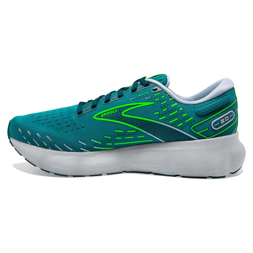 BROOKS Men's Glycerin 20 Running Shoe - Kayaking/Heron/Green Gecko - Regular (D) - Image 4