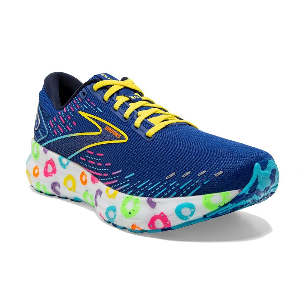 Men's Glycerin 20 Bowl O' Brooks Running Shoe - Blue/Peacoat/Yellow - Regular (D) - Image 2