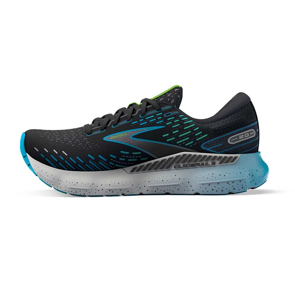 BROOKS Men's Glycerin GTS 20 Running Shoes - Black/Hawaiian Ocean/Green - Regular (D) - Image 3