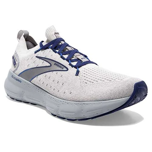 BROOKS Men's Glycerin StealthFit 20 Running Shoe - Oyster/Alloy/Blue Depths - Regular (D) - Image 3
