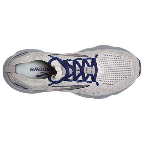 BROOKS Men's Glycerin StealthFit 20 Running Shoe - Oyster/Alloy/Blue Depths - Regular (D) - Image 5
