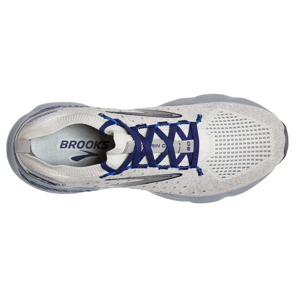 BROOKS Men's Glycerin StealthFit GTS 20 Running Shoe- Oyster/Alloy/Blue Depths- Regular (D) - Image 5