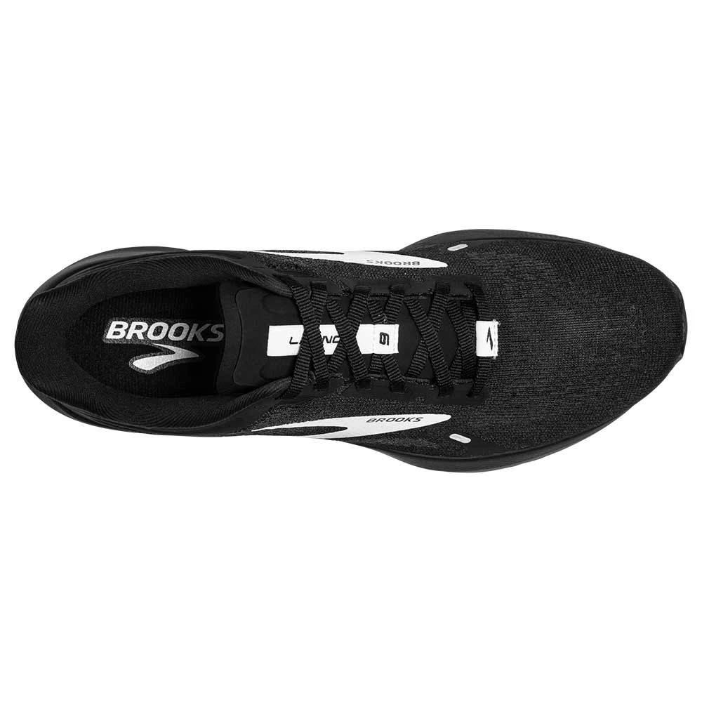 BROOKS Men's Launch 9 Running Shoe - Black/White- Regular (D) - Image 4