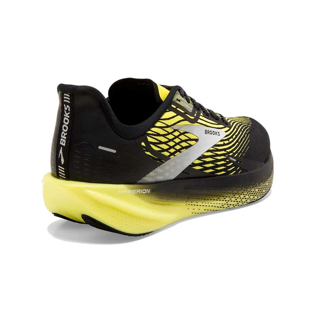 BROOKS Men's Hyperion Max Running Shoe- Black/Blazing Yellow/White- Regular (D) - Image 5