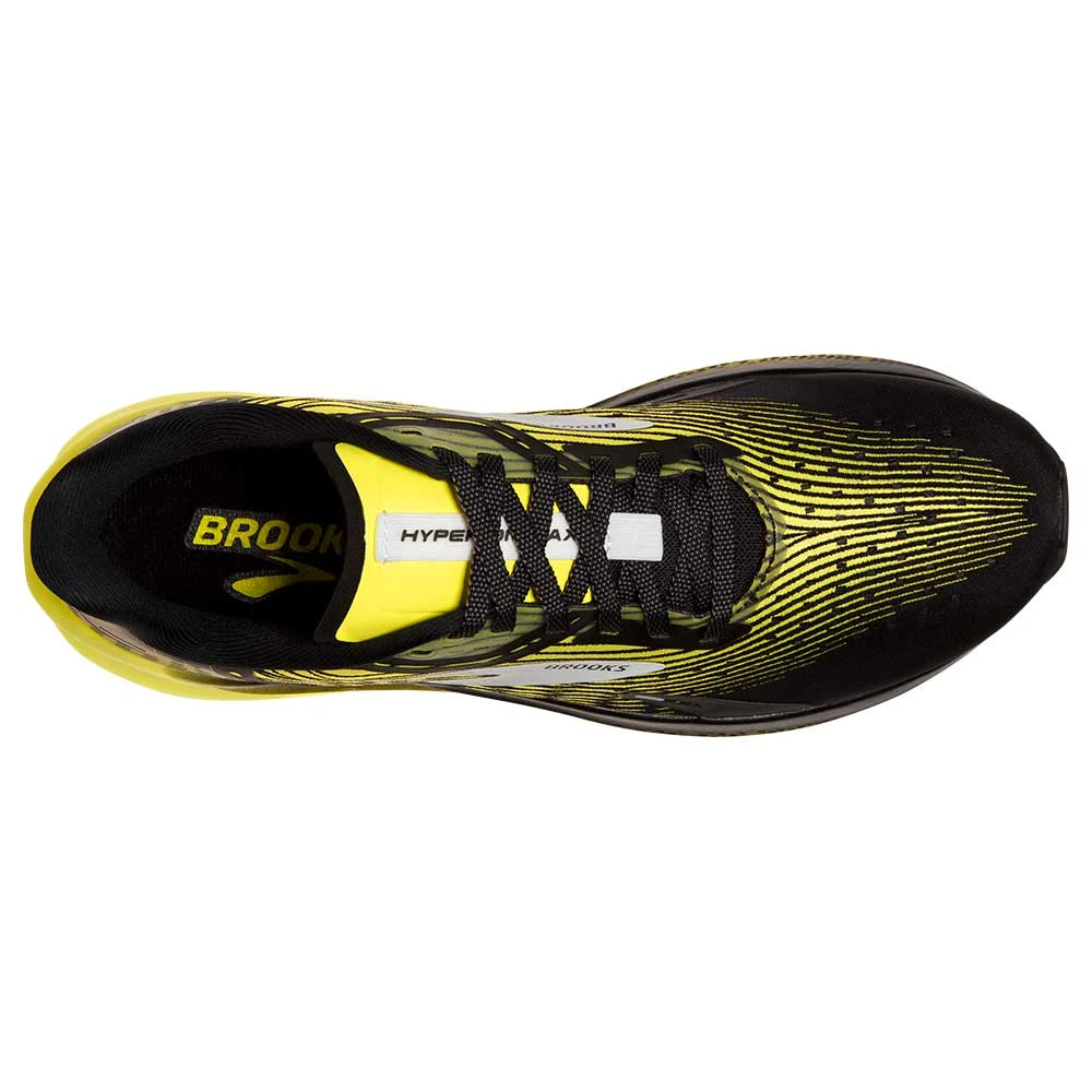 BROOKS Men's Hyperion Max Running Shoe- Black/Blazing Yellow/White- Regular (D) - Image 4