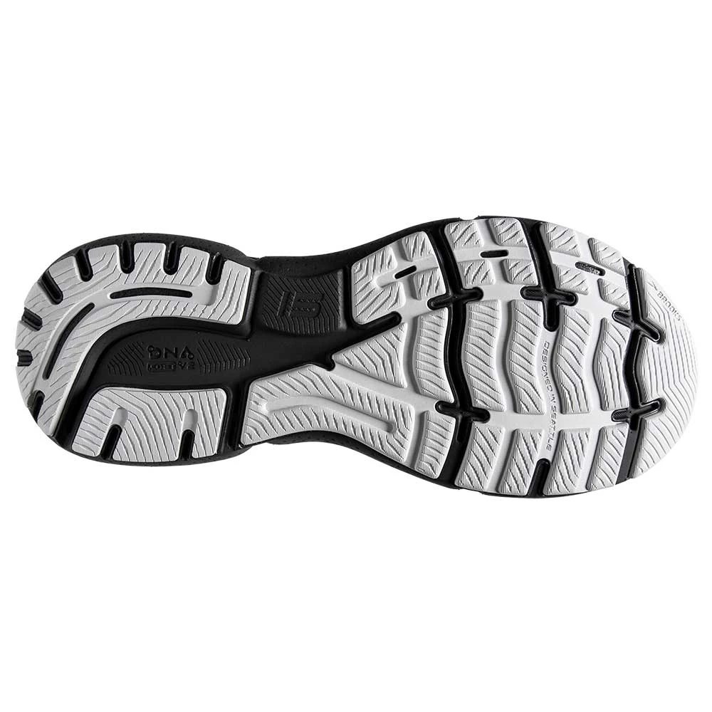 BROOKS Men's Ghost 15 Running Shoe- White/Ebony/Oyster - Image 6