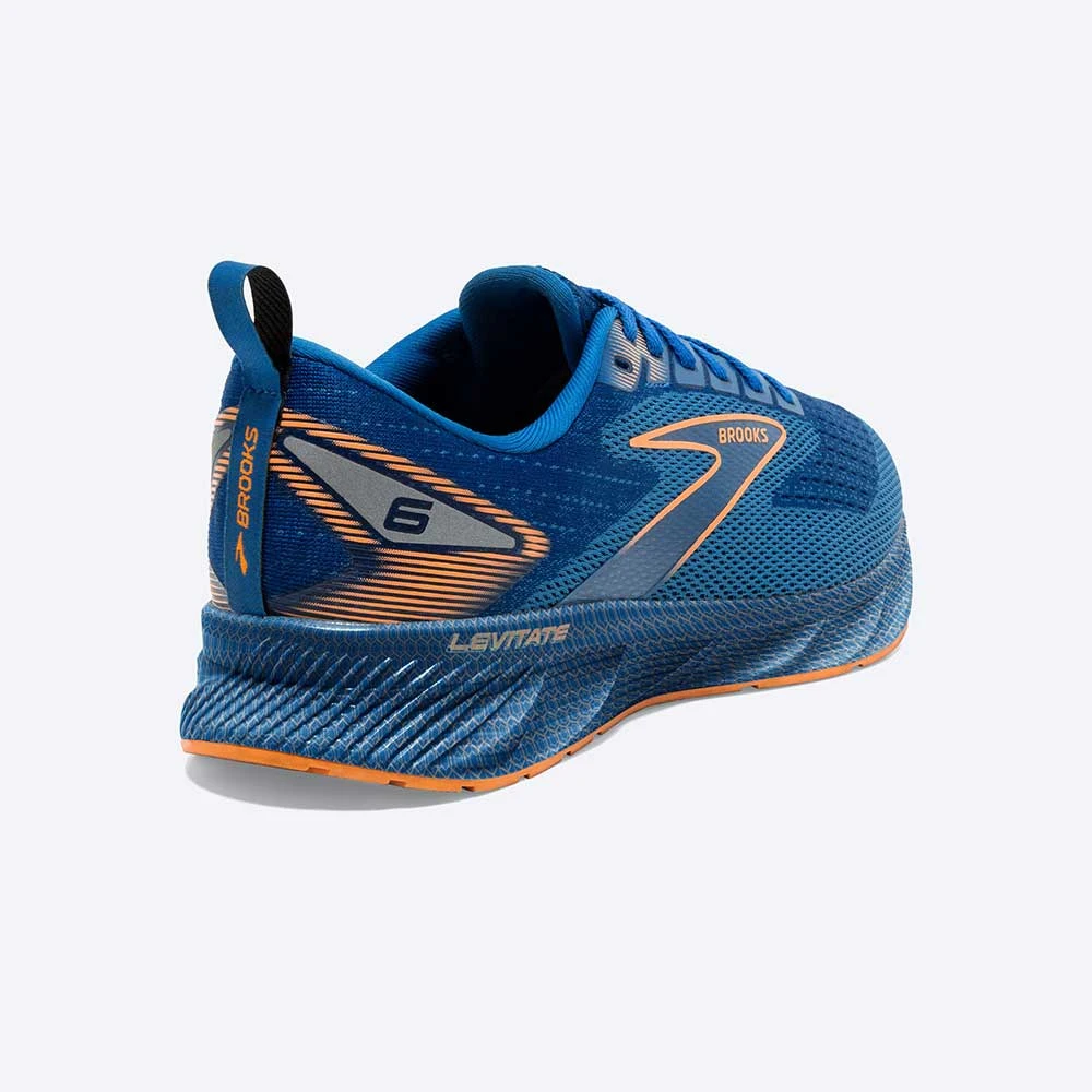 BROOKS Men's Levitate 6 Running Shoe- Classic Blue/Orange - Regular (D) - Image 5
