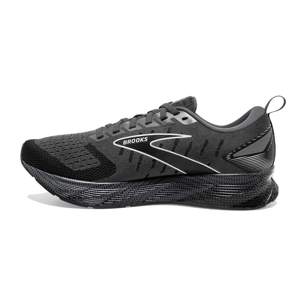 BROOKS Men's Levitate 6 Running Shoe- Blackened Pearl/Ebony/White- Regular (D) - Image 4