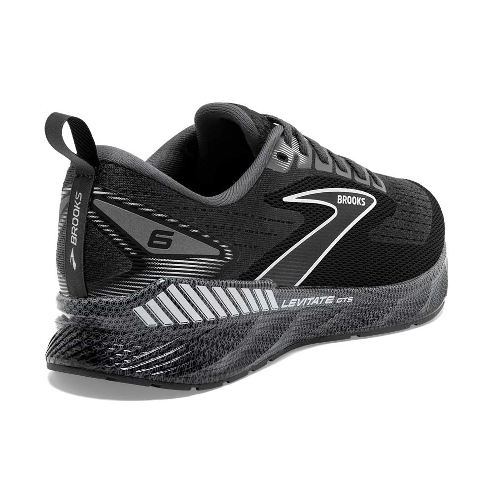 BROOKS Men's Levitate GTS 6 Running Shoe- Blackened Pearl/Ebony/White- Regular (D) - Image 5